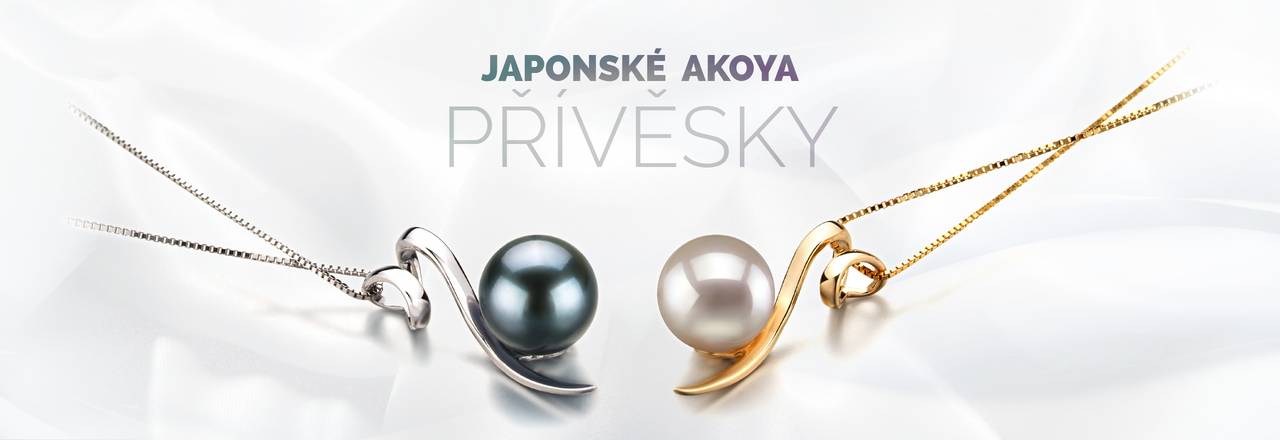 PearlsOnly Japonské přívěsky Akoya