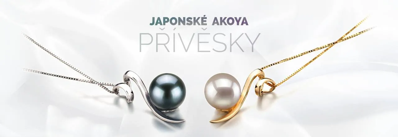 PearlsOnly Japonské přívěsky Akoya